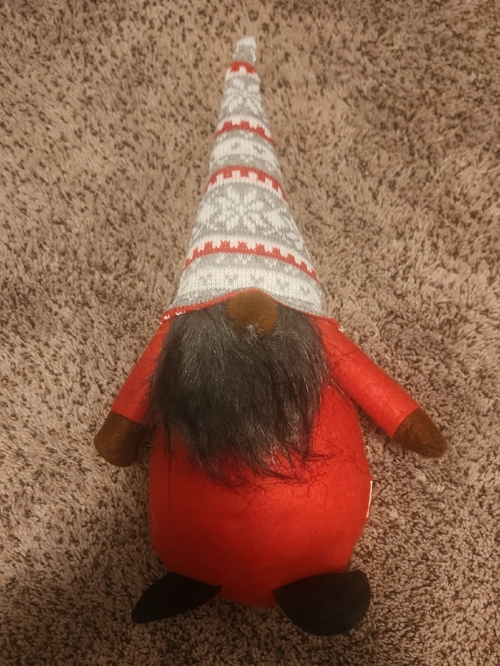 Red Nordic Gnome Plush Holiday Décor